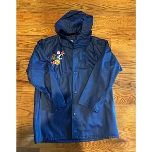 Boys rain jacket  Blue sports theme 4/6